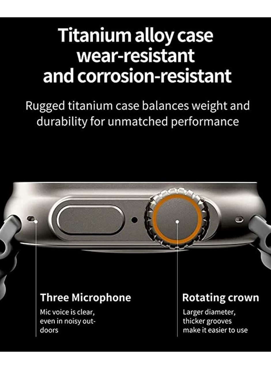 Ws28 Ultra 49mm Siri Tansiyon Ateş Nabız Ölçer Akıllı Saat (