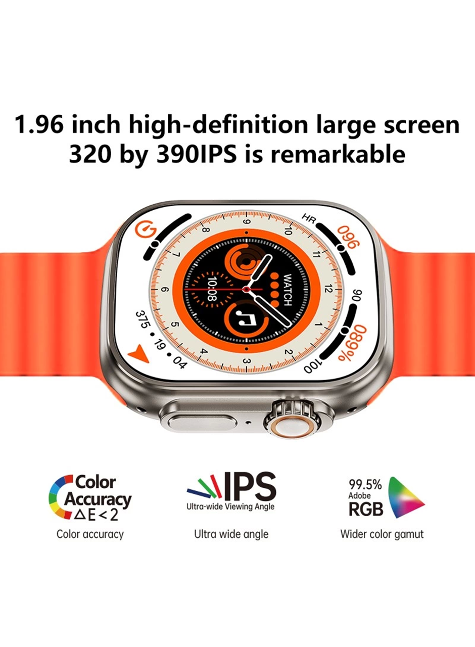 Ws28 Ultra 49mm Siri Tansiyon Ateş Nabız Ölçer Akıllı Saat (