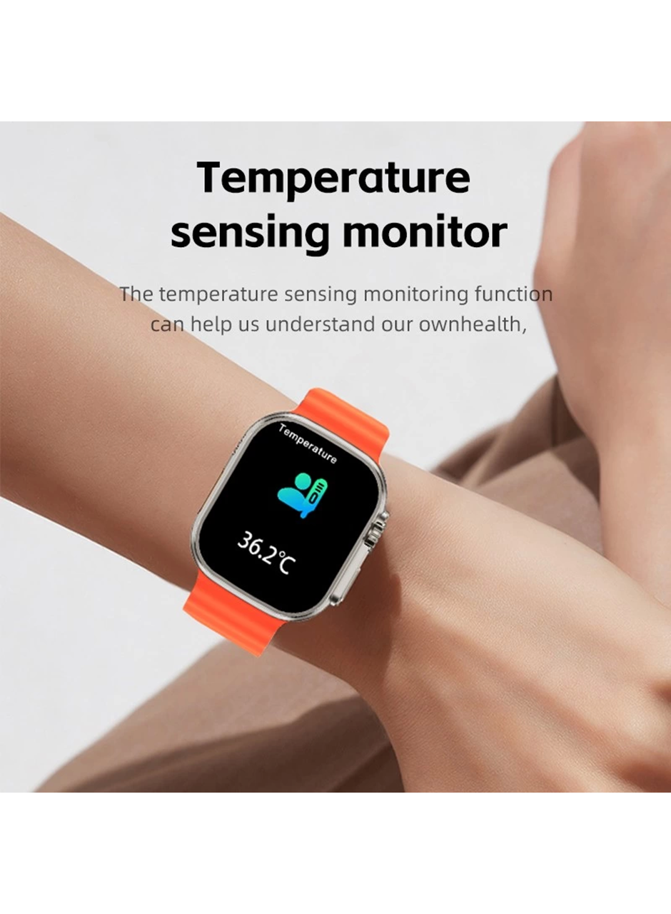 Ws28 Ultra 49mm Siri Tansiyon Ateş Nabız Ölçer Akıllı Saat (