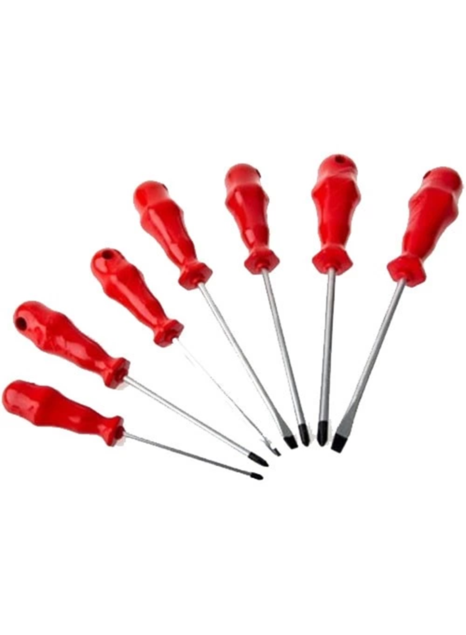 Mıknatıslı Düz ve Yıldız Tornavida Seti 7 Adet (