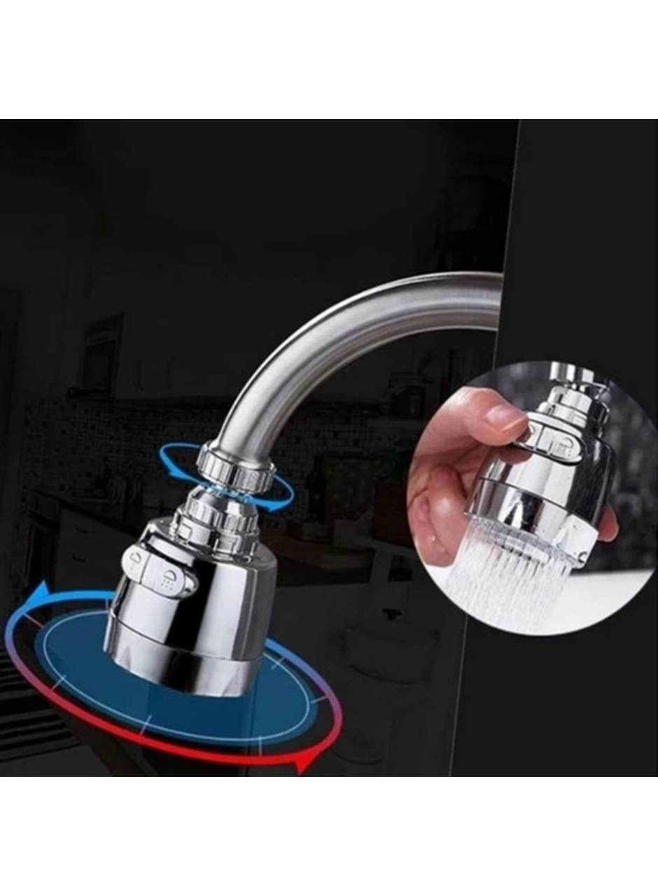 3 Fonksiyonlu Krom Kaplama Oynar Musluk Başlığı (