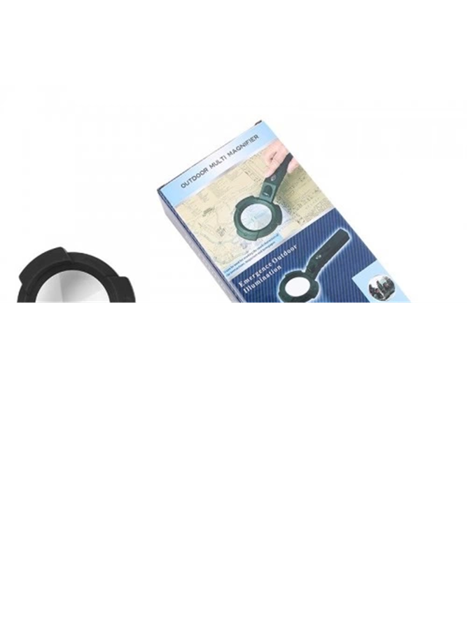 -7 Led Aydınlatma,fener,pusula,4x Büyütme Okuma Büyüteç Th-600557 (