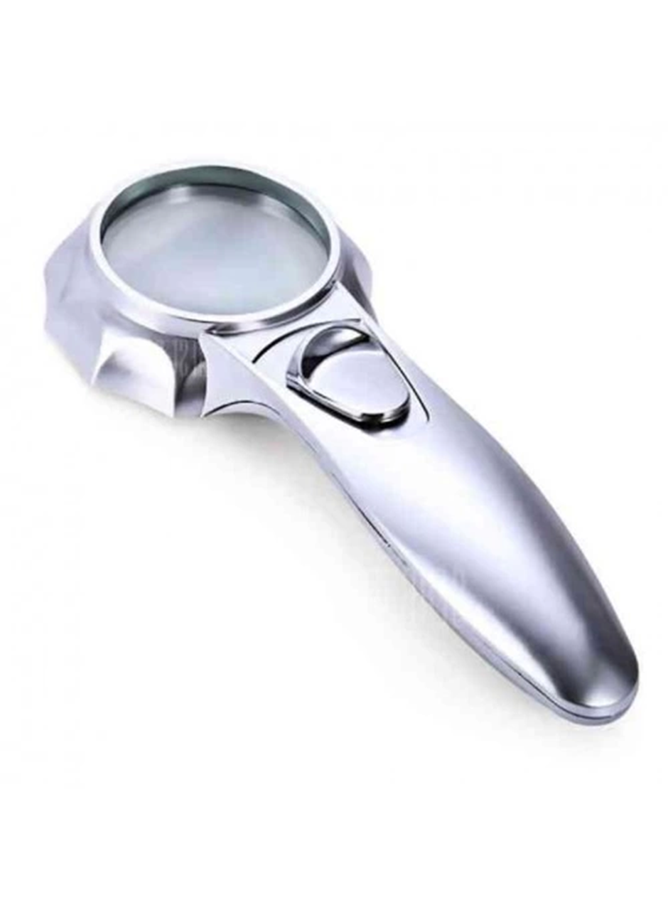 -7x Büyüteç 6 Led Işık Aydınlatma 50mm Optik Lens El Büyüteç (