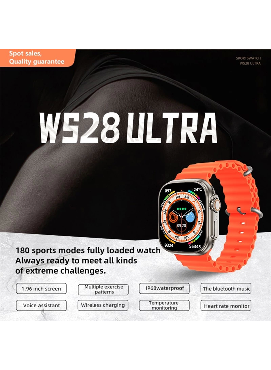Ws28 Ultra Akıllı Saat | 49mm Geniş Ekran | Konuşma Özellikli | Su Geçirmez Akıllı Saat (