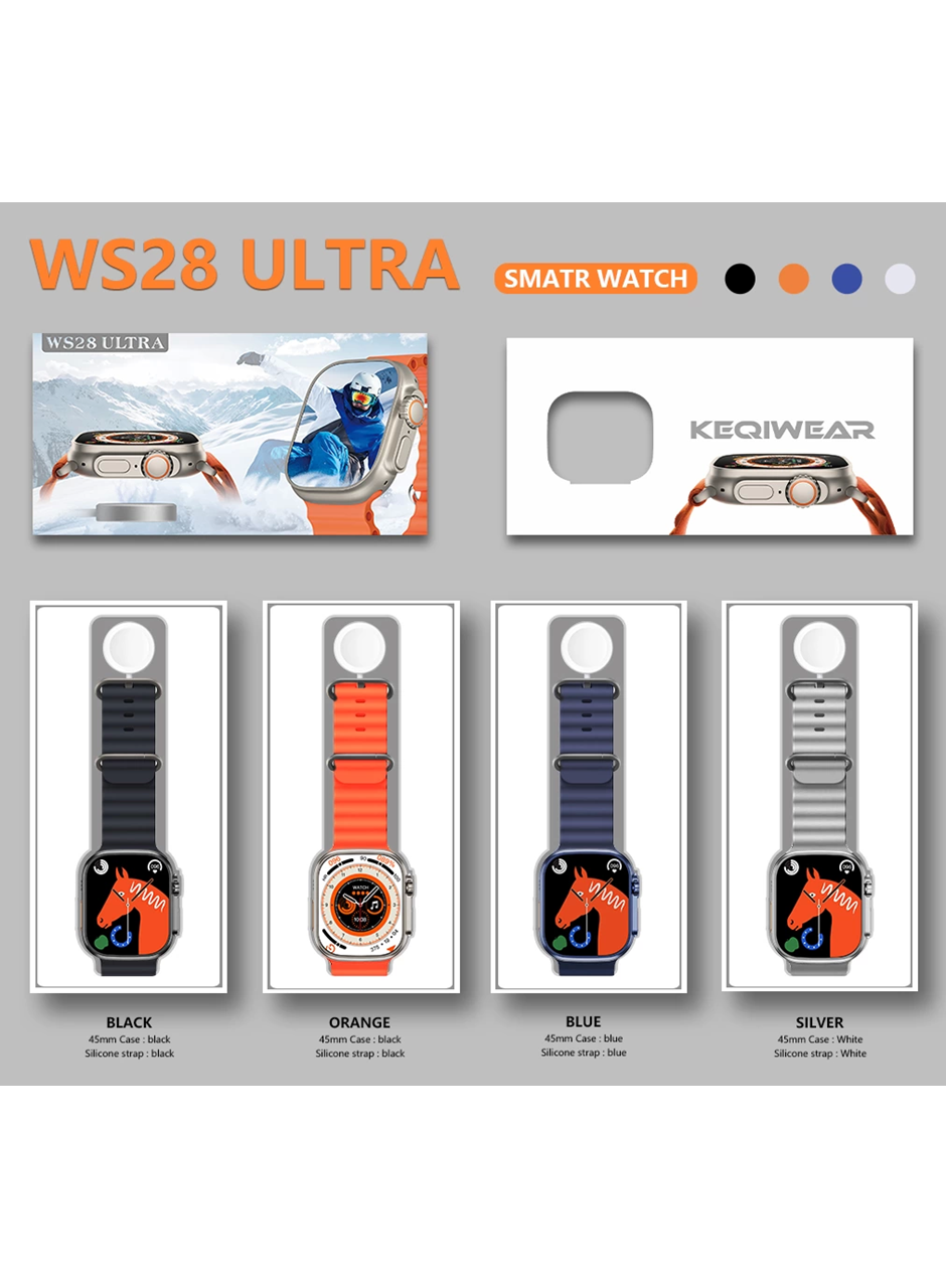 Ws28 Ultra Akıllı Saat | 49mm Geniş Ekran | Konuşma Özellikli | Su Geçirmez Akıllı Saat (