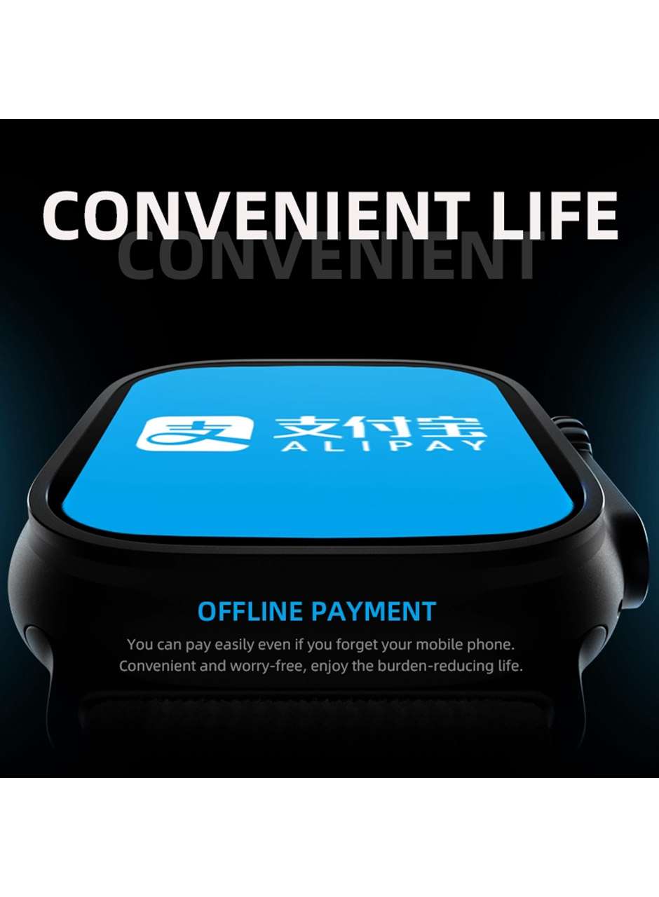 Watch 8 Hw8 Ultra Adventure 2.02inc Siri Nfc Bluetooth Arama Ios Android Uyumlu Akıllı Saat (