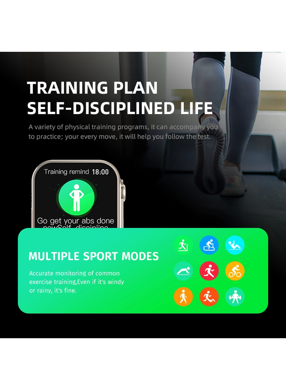 Watch 8 Hw8 Ultra Adventure 2.02inc Siri Nfc Bluetooth Arama Ios Android Uyumlu Akıllı Saat (