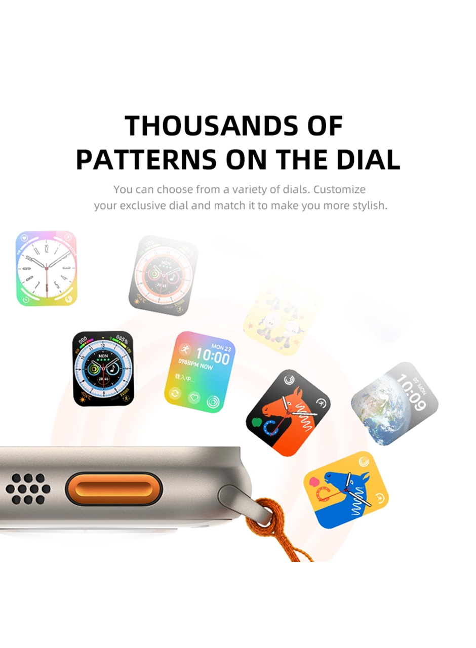 Watch 8 Hw8 Ultra Adventure 2.02inc Siri Nfc Bluetooth Arama Ios Android Uyumlu Akıllı Saat (