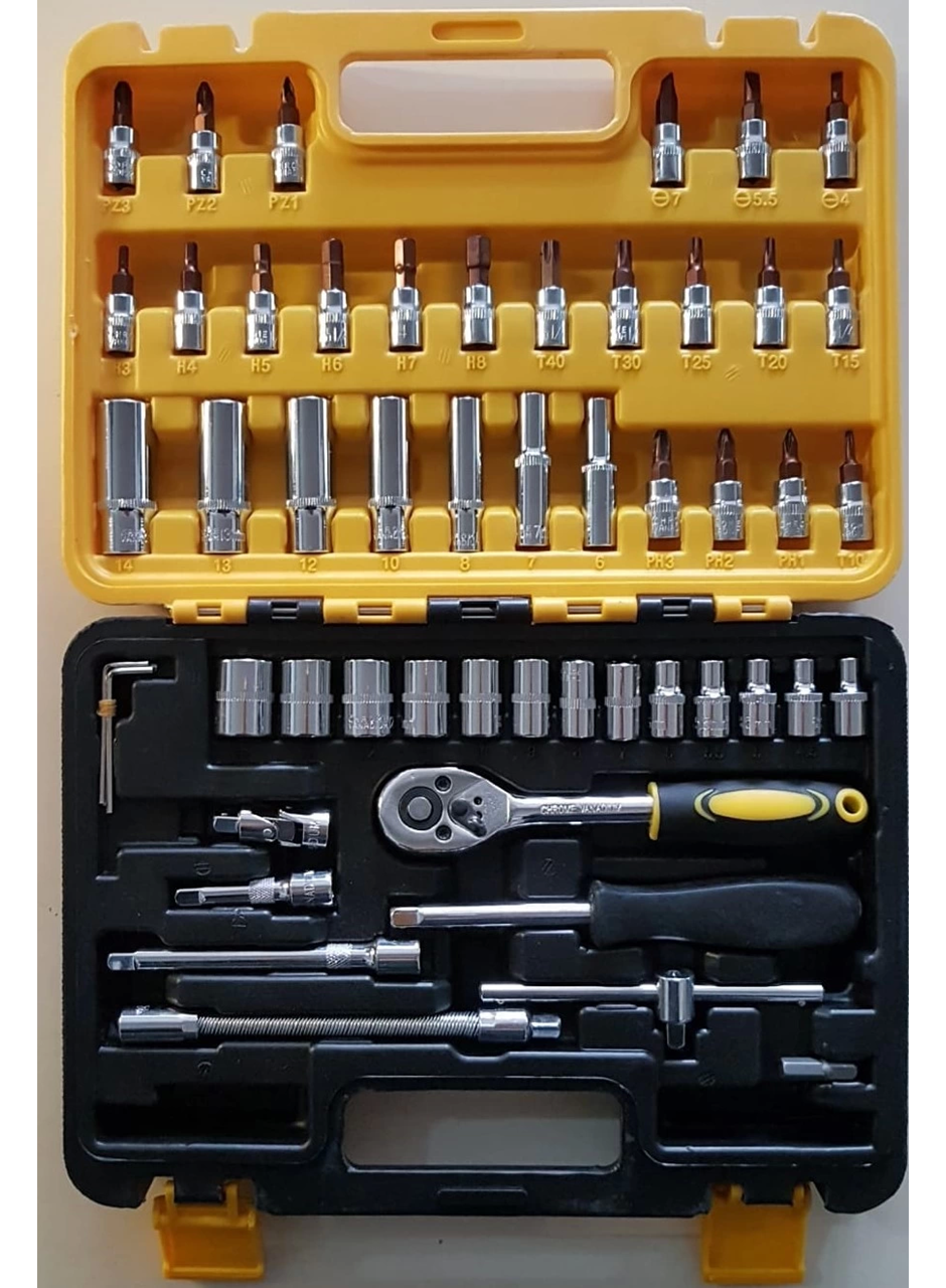 Kutulu 53 Parça Lokma Takımı Araç Tamir Seti Cırcırlı Lokma Seti Takımı (