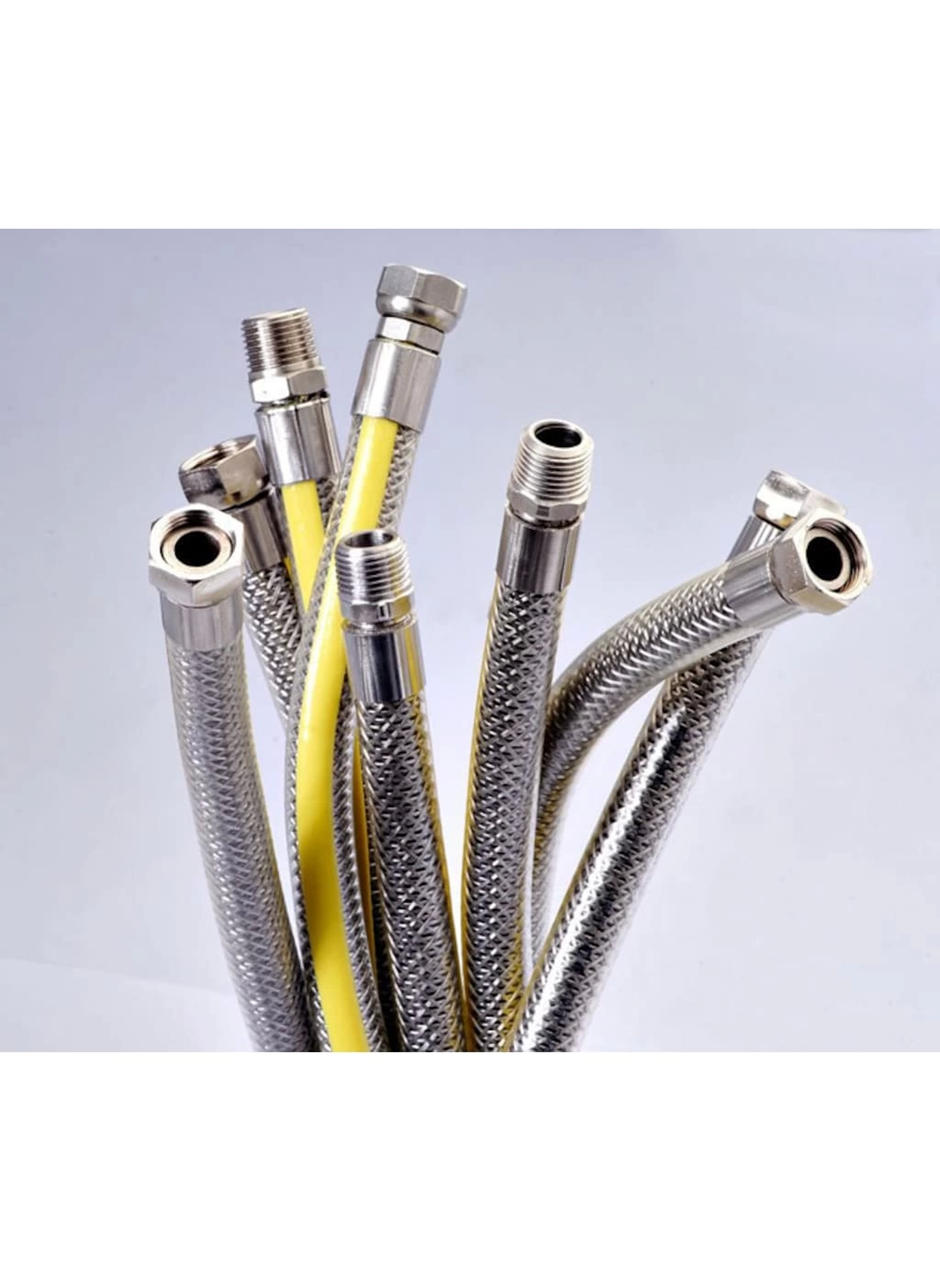 Ocak Fırın Doğalgaz Bağlantı Fleksi Extra Korumalı Hortum 1.50 Metre (