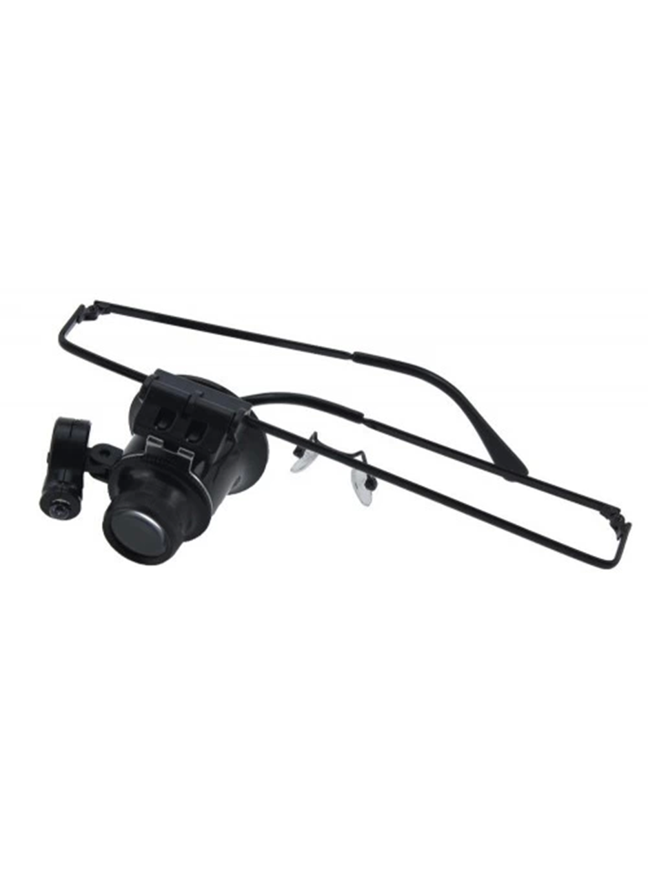 -Gözlük Model 20x16mm Optik Lens Led ışık Monoküler Büyüteç (