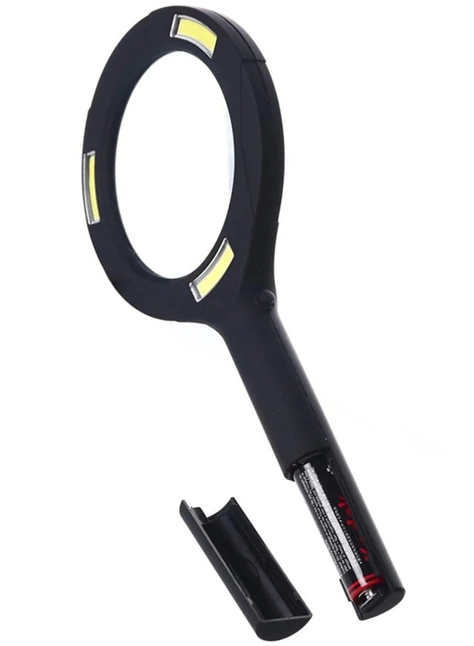 -3 Ledli Işıklı El Büyüteci 250 Lümen Beyaz Işık Büyüteç 3x Zoom Tamirci Büyüteç wt-374 (