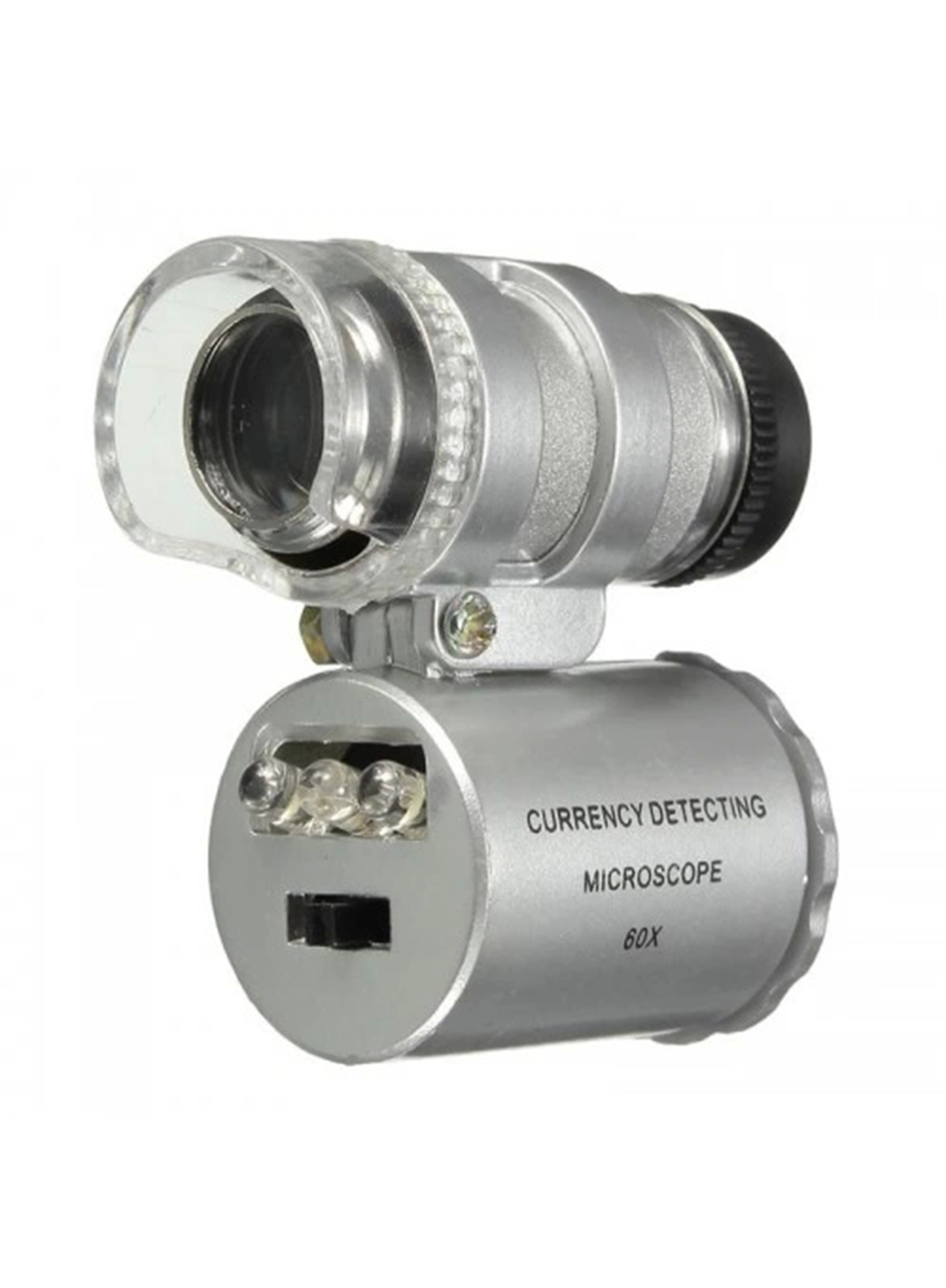 -Iphone5 Için Uyumlu Kapaklı Lens Mikroskop Taşınabilir Mini Cep Boyutu Led Mikroskop No.9882-ip5ii (