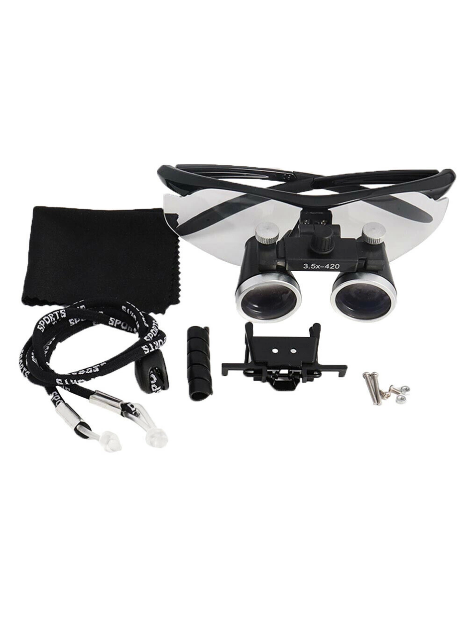 -3.5x-420mm Diş Cerrahi Gözlük Lens Büyüteç,taşıma Çantalı (