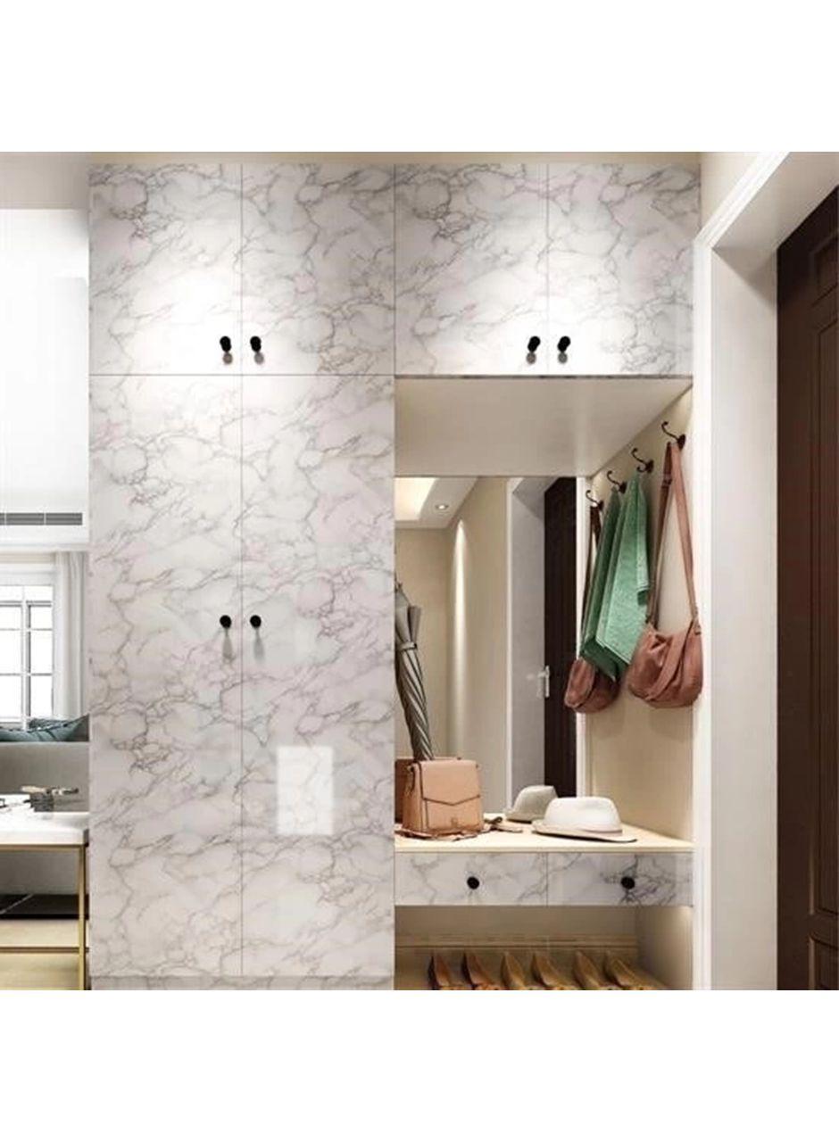 5mt X 60 Cm Mermer Desenli Masa Tezgah Mutfak Su Geçirmez Yapışkanlı Folyo Sticker (