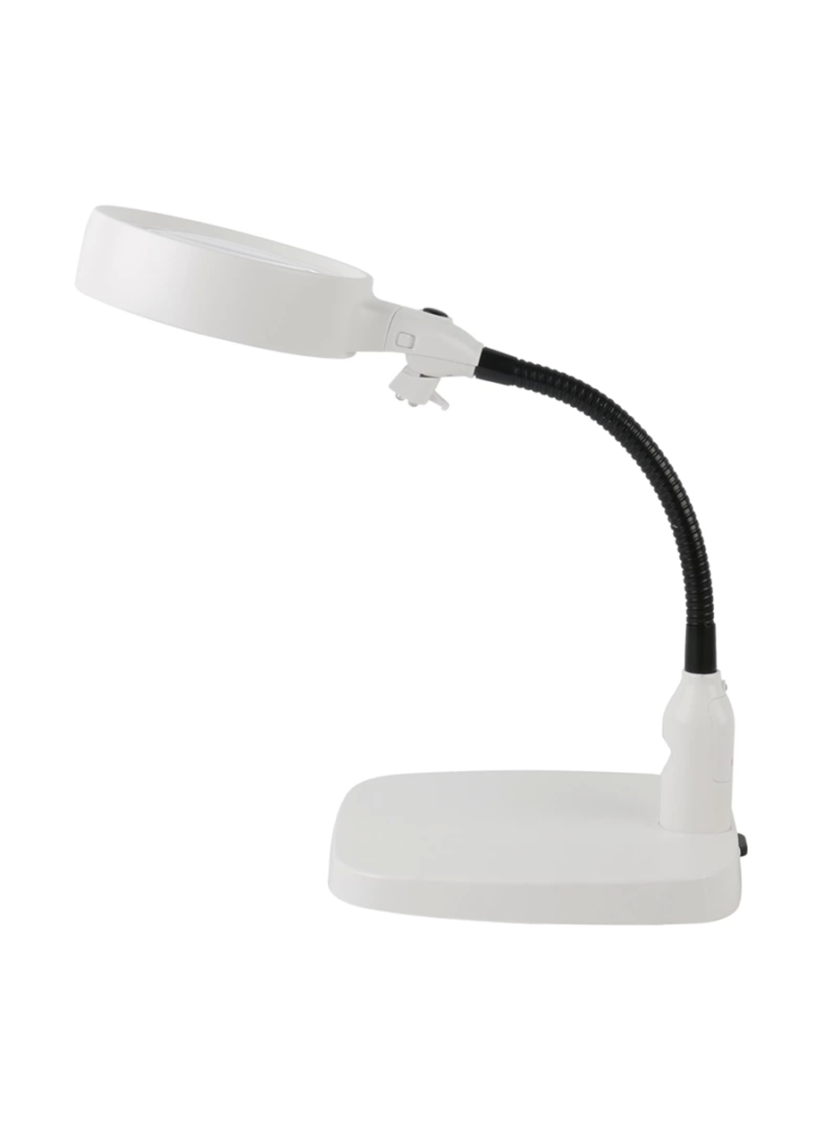 -Masaüstü 10X Led Işıklı Büyüteç Okuma El Sanatları Onarım Büyüteç 7765 (