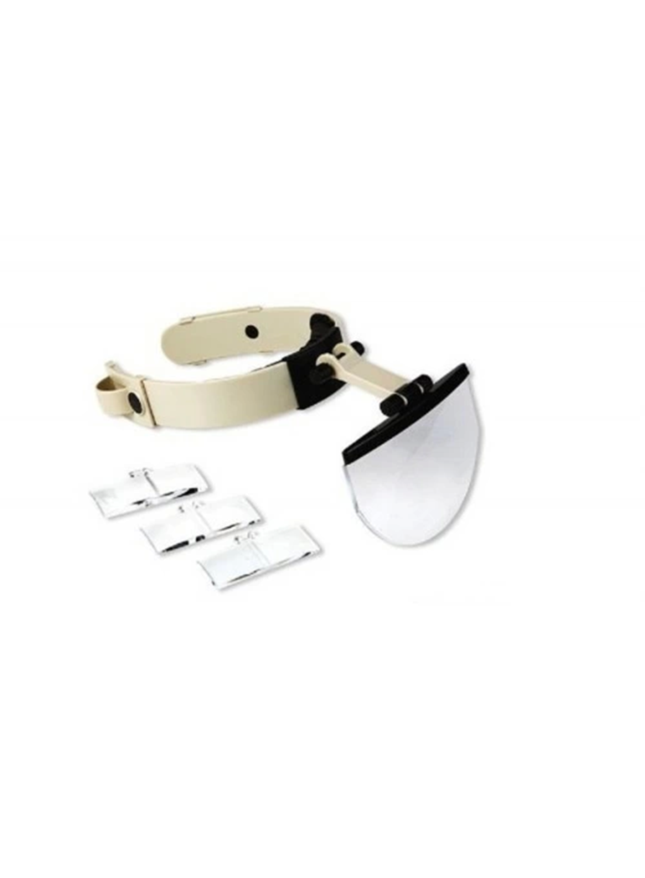 -şapka Tip Kask Büyüteç, 4 Farklı Büyütme Lensli Büyüteç (