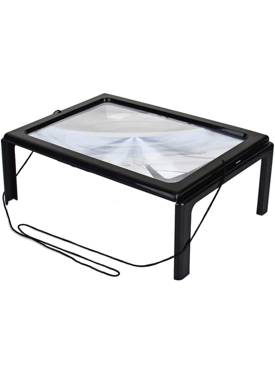 -Yaşlılar için A4 boyutu masa tipi ışıklı okuma büyüteç th-275205b (