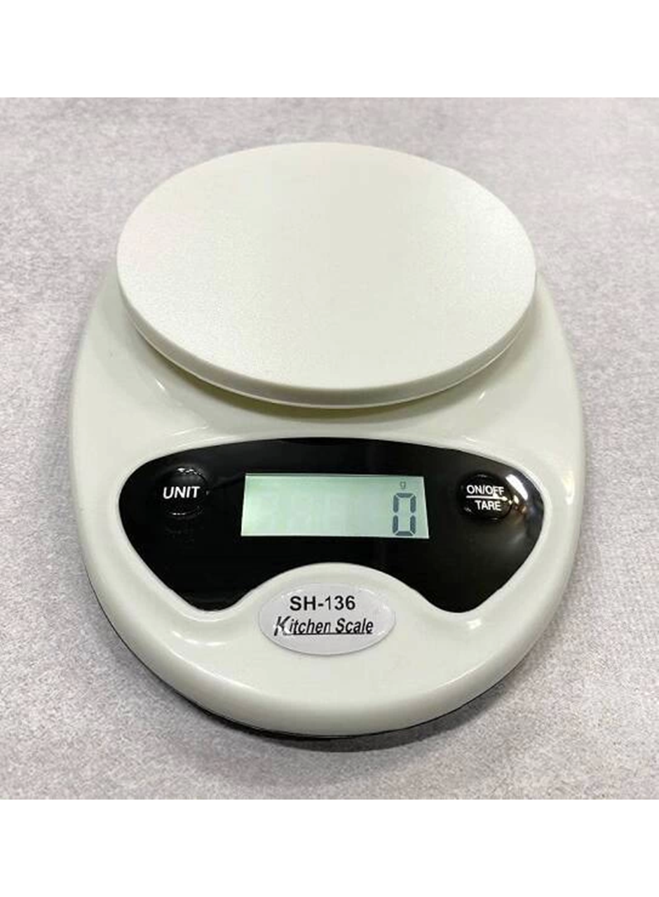 Hazneli Mutfak Terazisi SH-136 - 5 Kg Hassas Dijital Tartı (