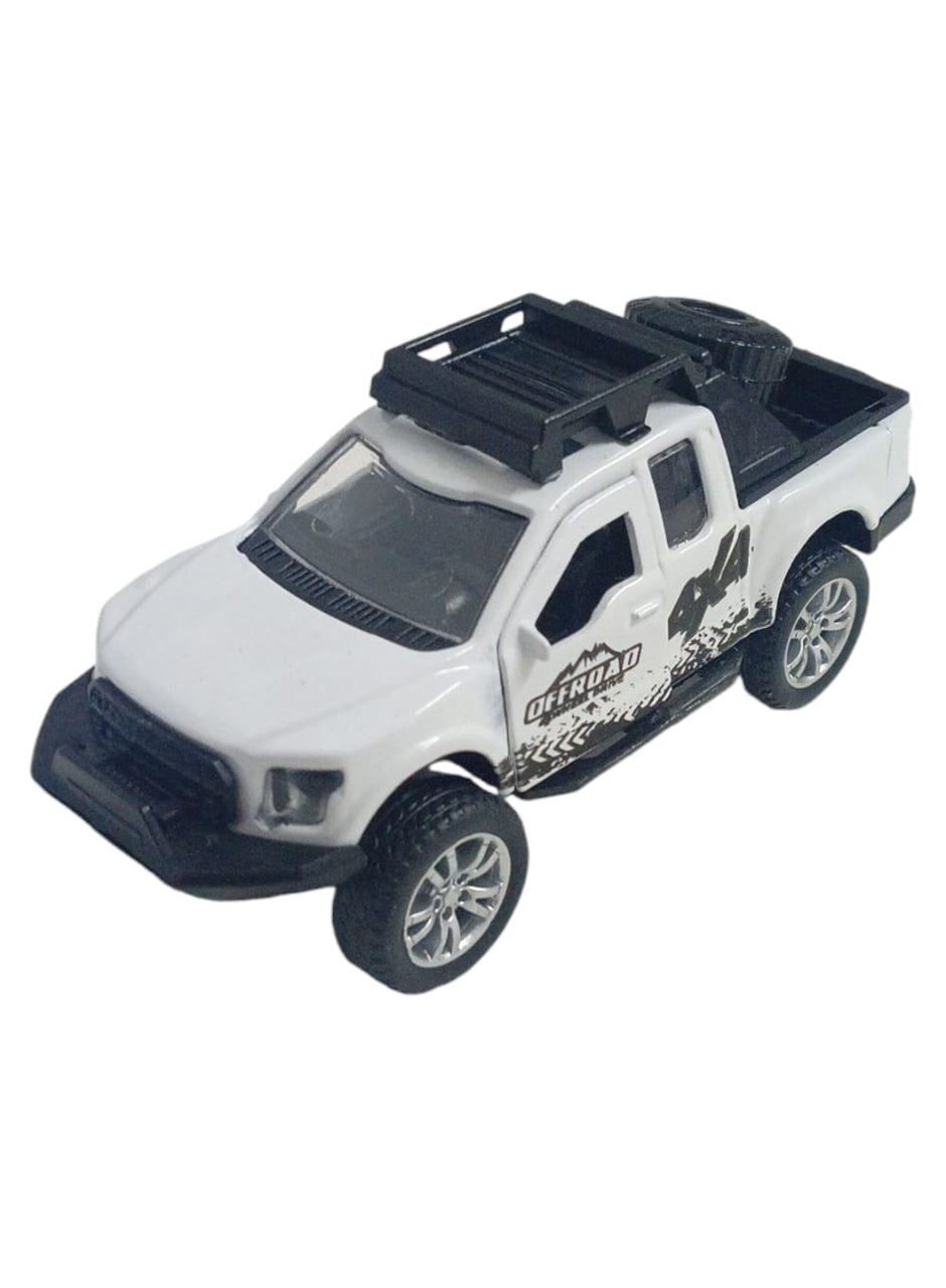 Çek Bırak Metal Arazi Aracı 13 cm - Beyaz