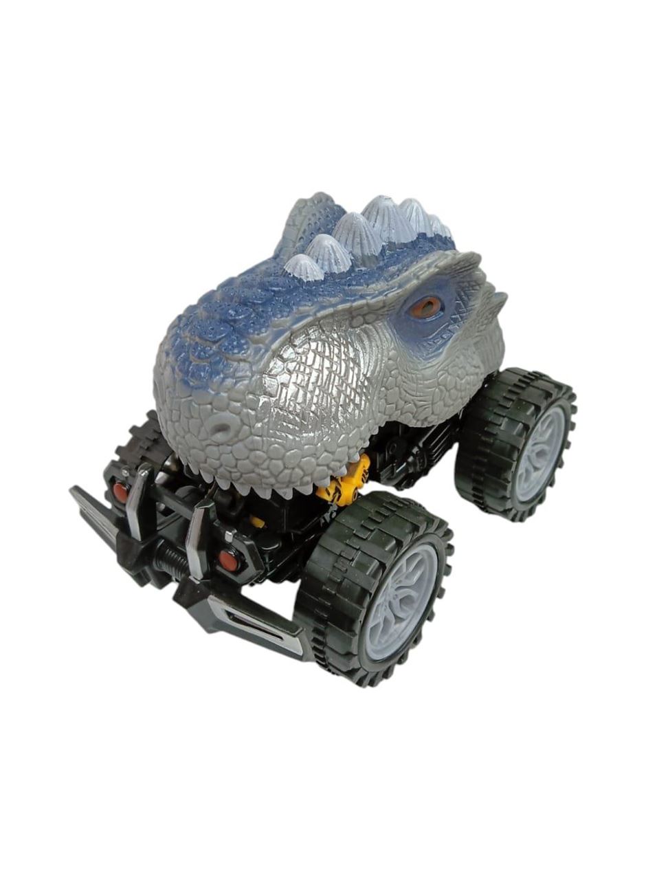 Sürtmeli Dinazor Robota Dönüşen Araba 14 Cm - Gri