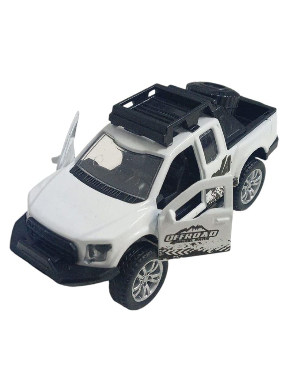 Çek Bırak Metal Arazi Aracı 13 cm - Beyaz