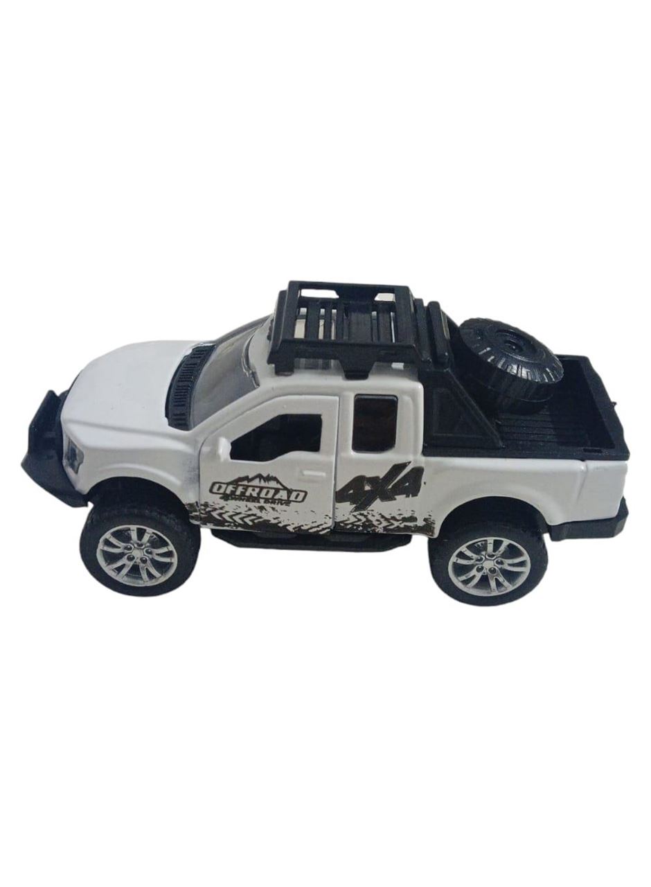 Çek Bırak Metal Arazi Aracı 13 cm - Beyaz