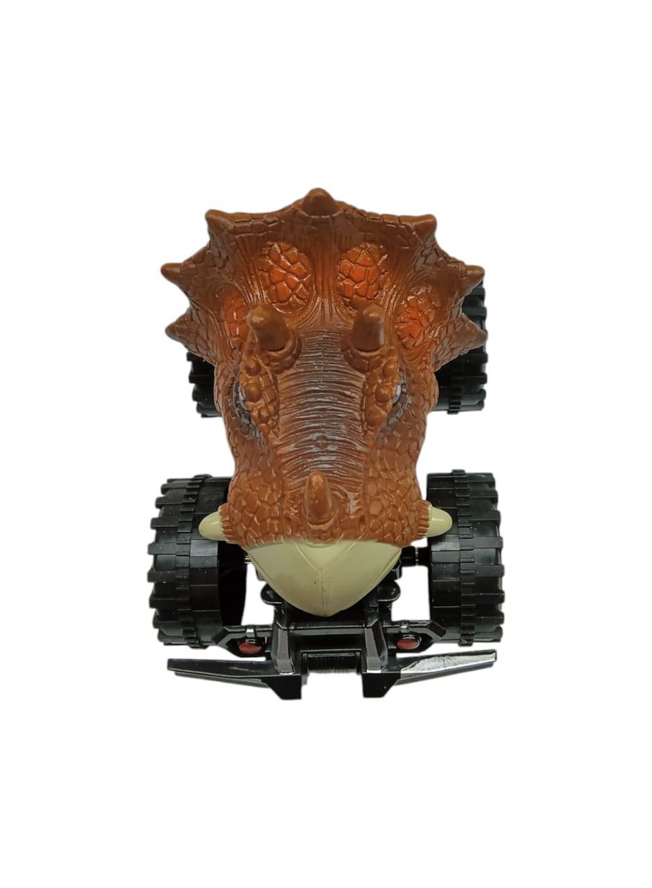 Sürtmeli Dinazor Robota Dönüşen Araba 14 Cm - Kahverengi