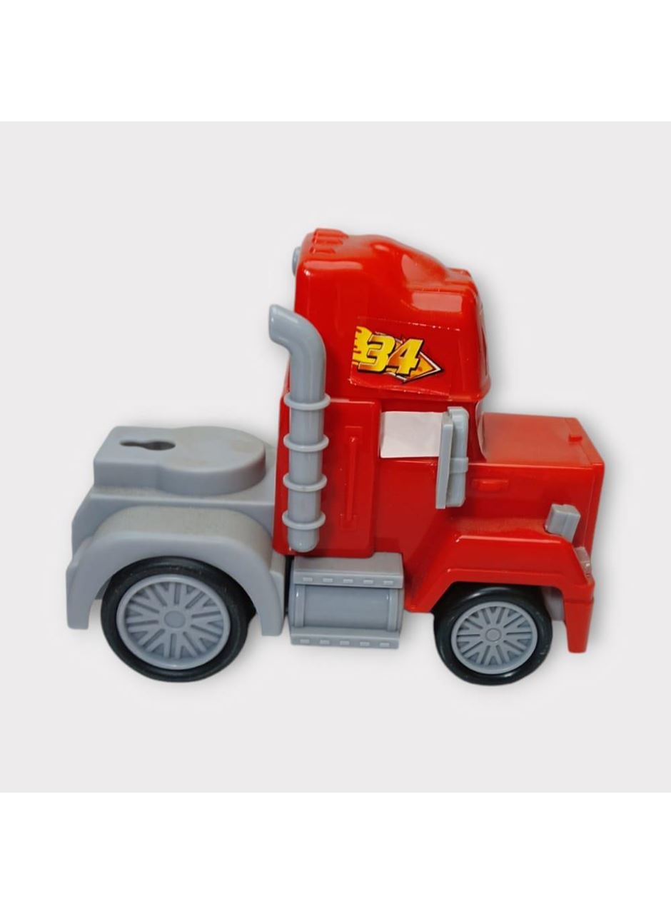 Sürtmeli Oyuncak Tır - Kırmızı