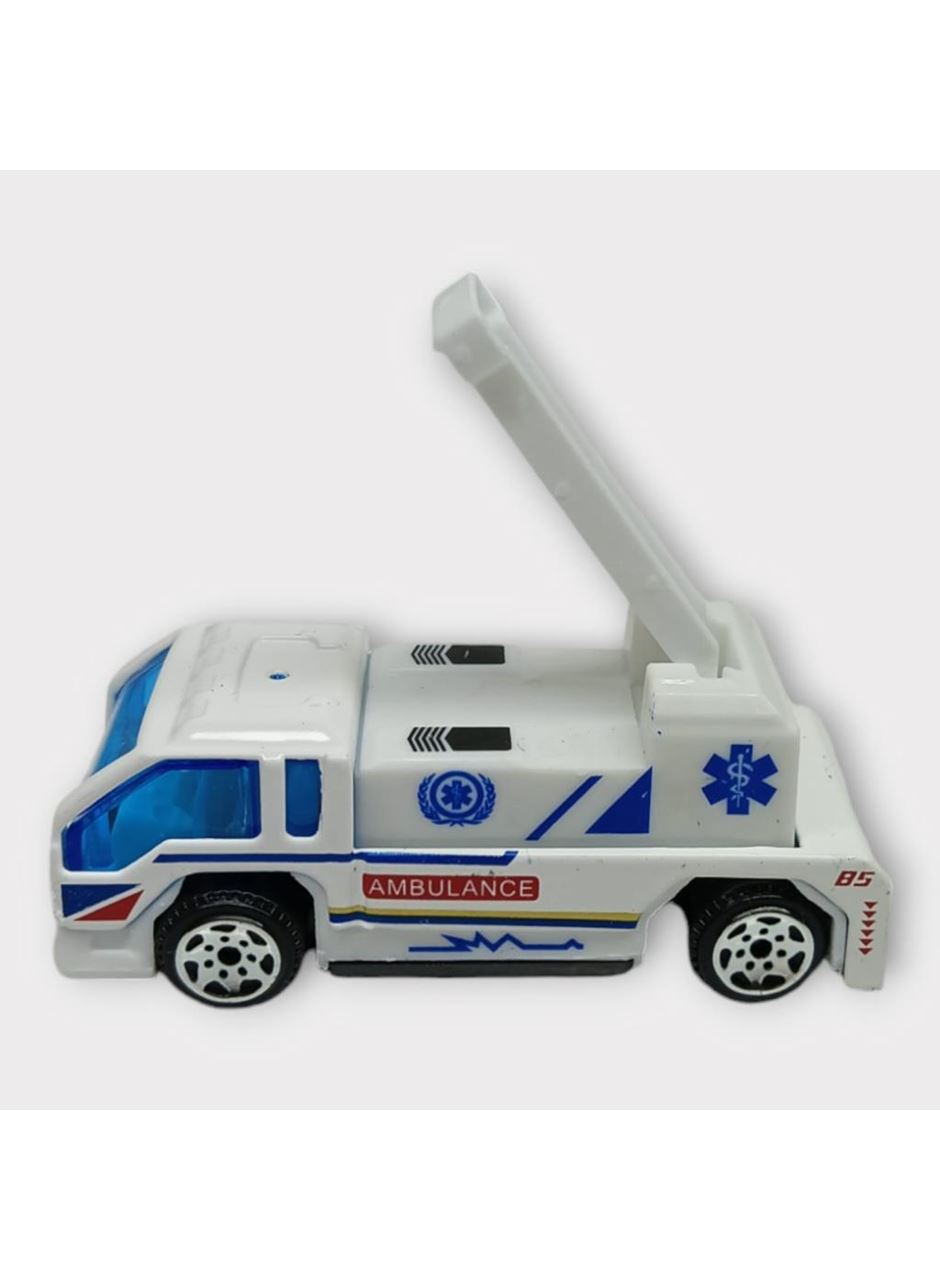 Küçük Metal Sağlık Hizmetleri Araçları 7 Cm - Merdivenli