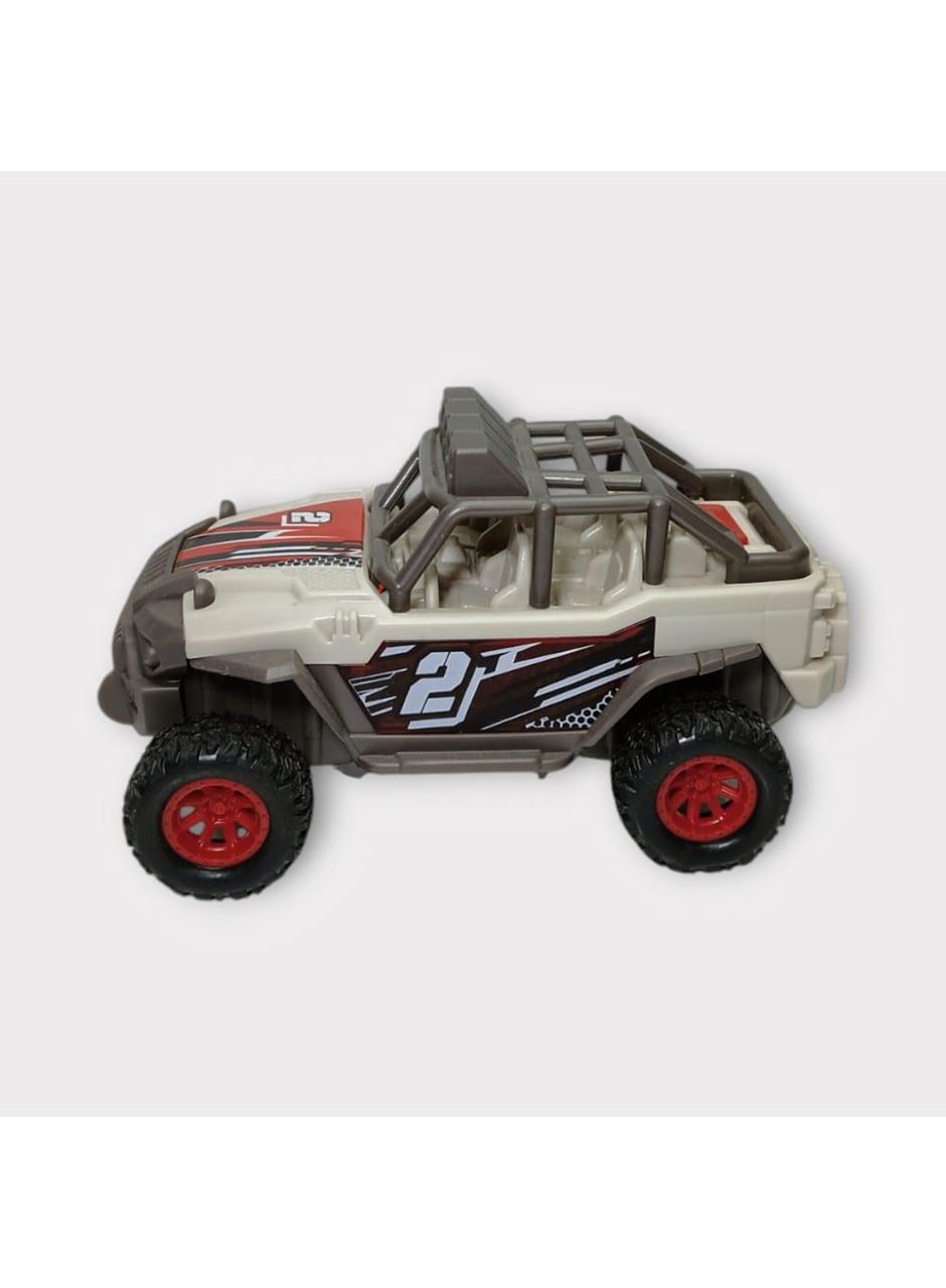 Maxx Wheels Sesli ve Işıklı Arazi Aracı Buggy - 666-18PA - Gri
