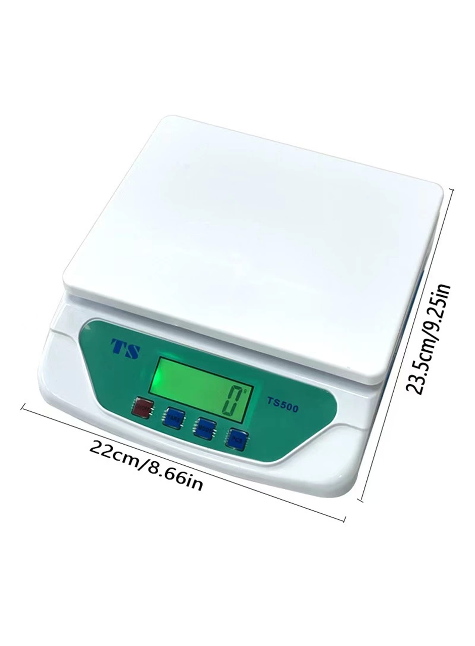 TS-500 Dijital Terazi - LCD Ekran, Dara Alma, Sayım Fonksiyonlu, Yüksek Hassasiyetli Tartım Cihazı (