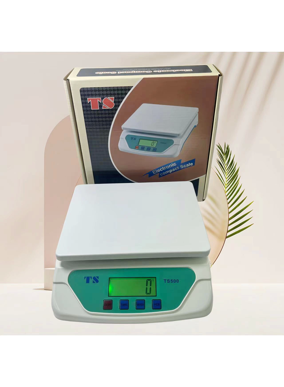 TS-500 Dijital Terazi - LCD Ekran, Dara Alma, Sayım Fonksiyonlu, Yüksek Hassasiyetli Tartım Cihazı (