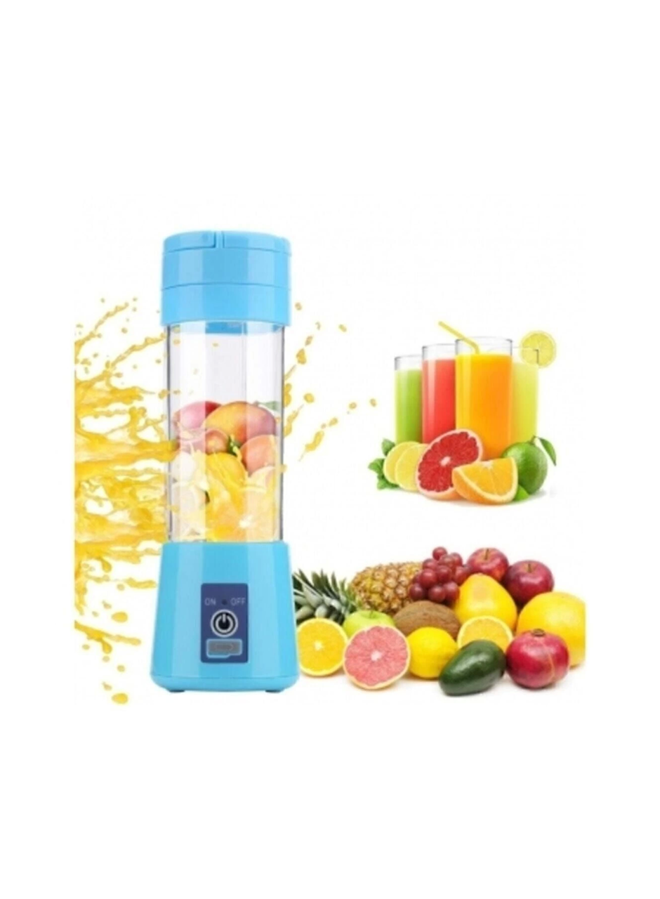 Portatif Taşınabilir380 ml Usb Şarjlı Mavi El Blender (