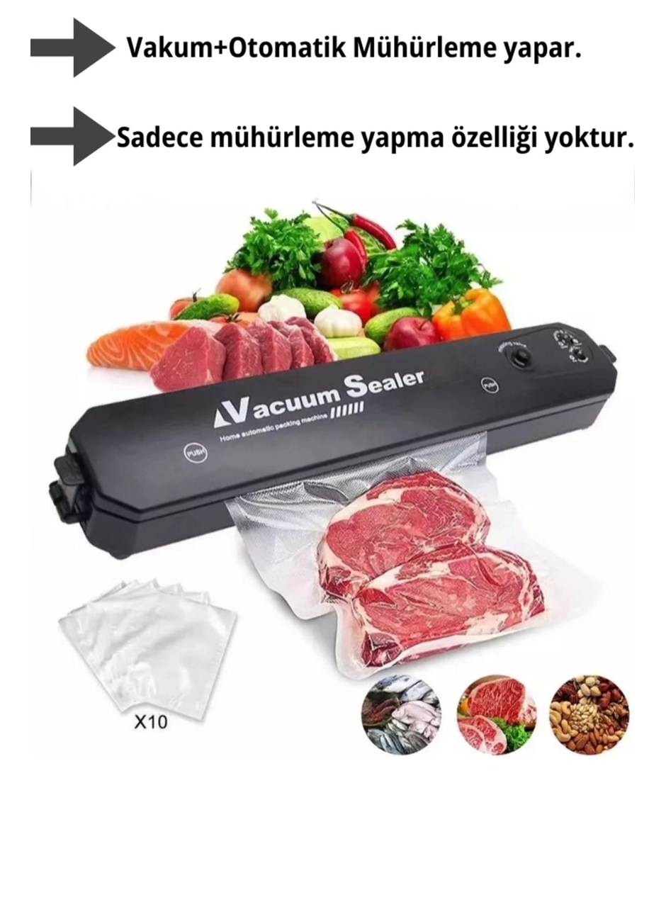 Gıda Vakum Ve Mühürleme Makinesi- Yiyecek Tazeliği Koruma Ev Ve Restoran İçin (