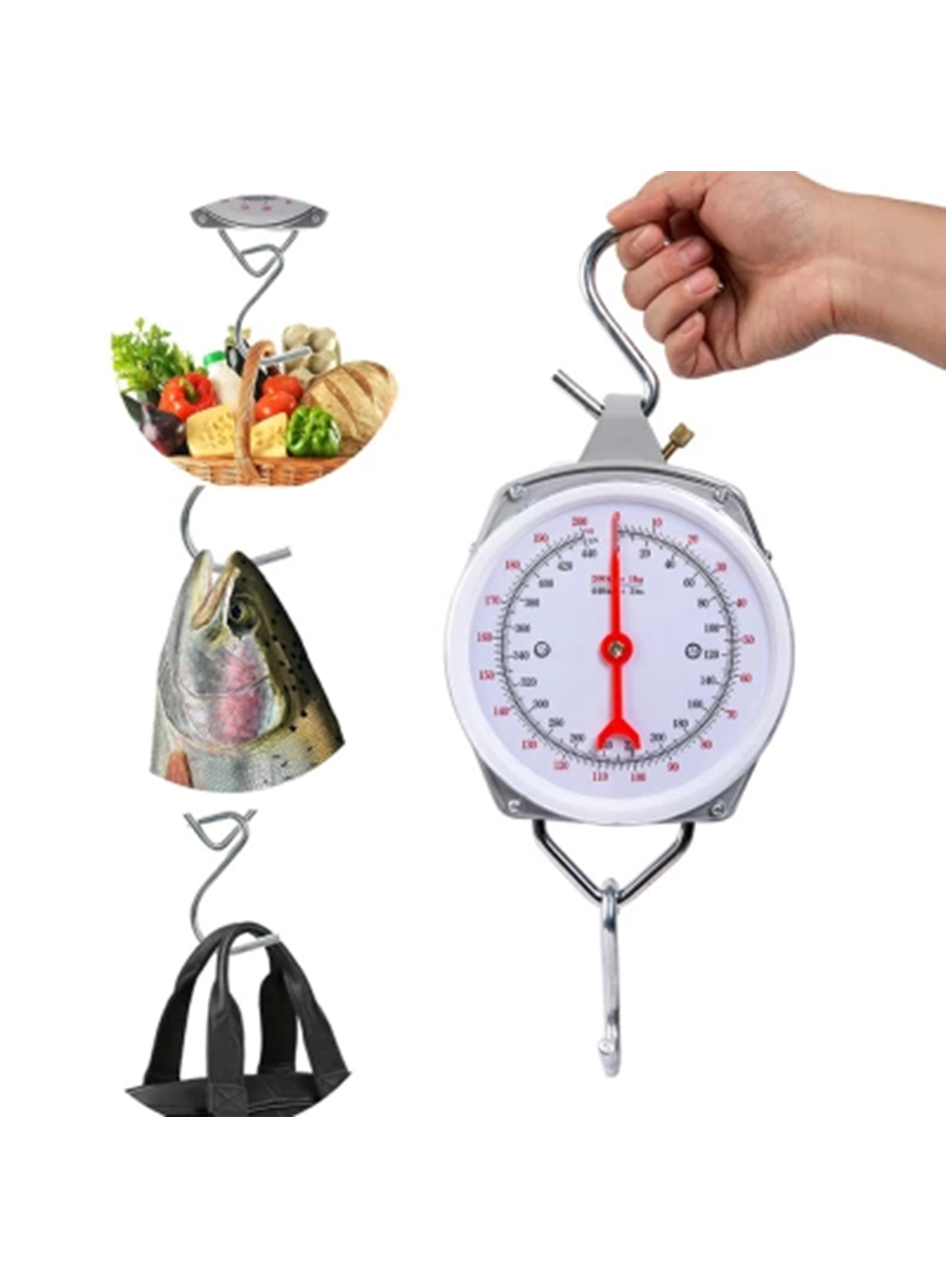 100 kg Kapasiteli Askılı Terazi - Dayanıklı, Net Kadranlı, Çift Ölçü Birimli, Endüstriyel ve Dış Mekan Uyumlu (