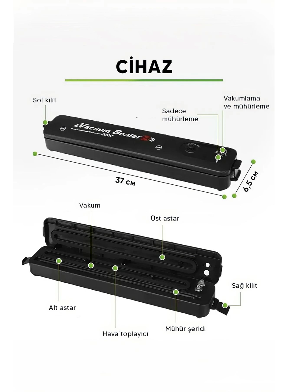 Gıda Vakum Ve Mühürleme Makinesi- Yiyecek Tazeliği Koruma Ev Ve Restoran İçin (