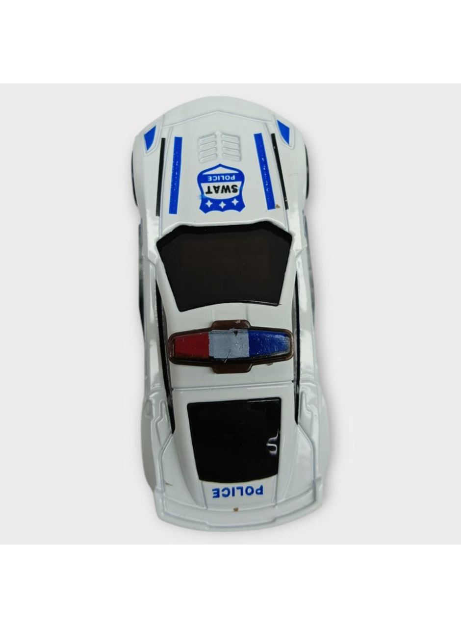 Metal Mini Polis Arabası 8 cm - Polis - 1