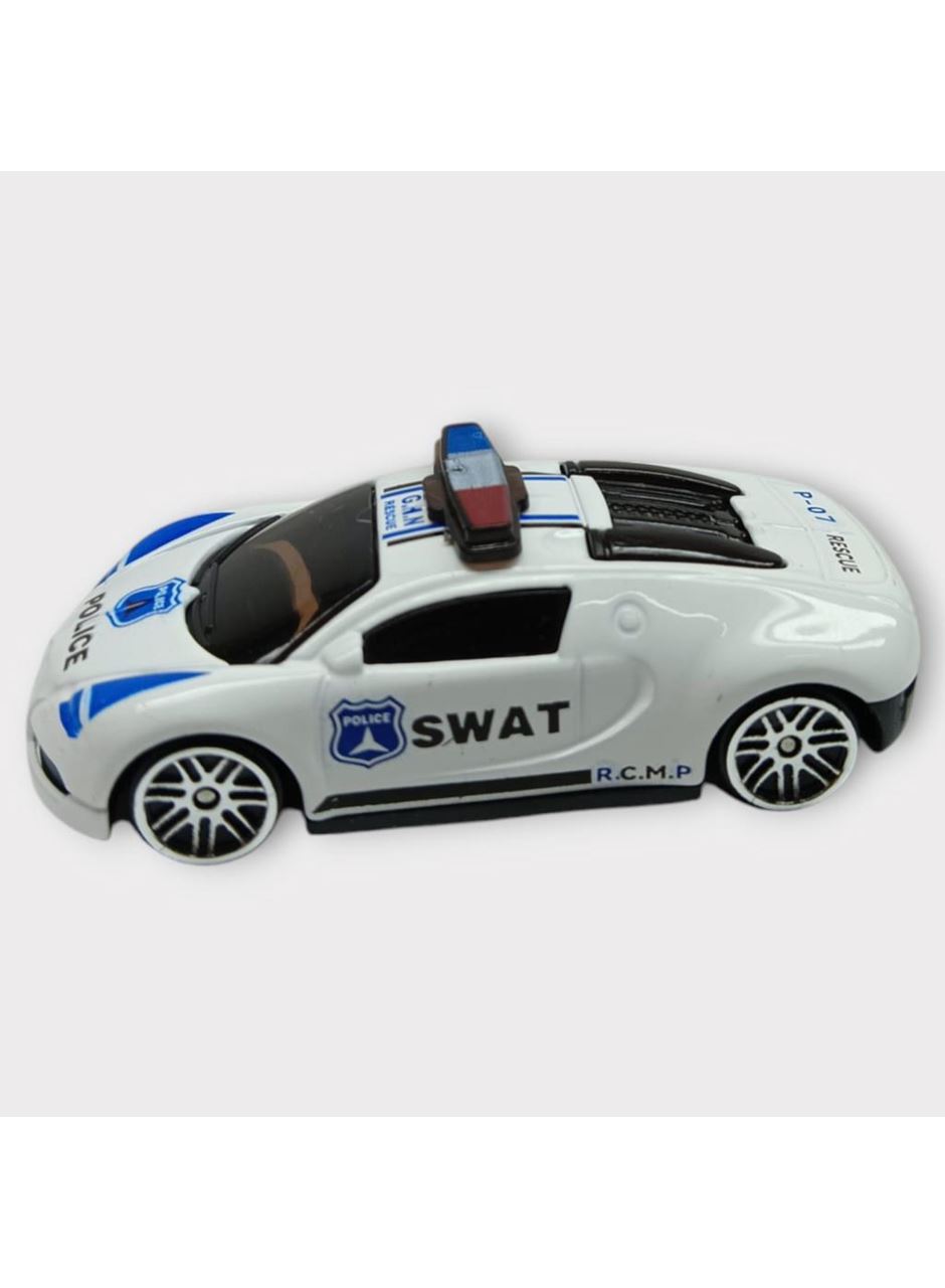 Metal Mini Polis Arabası 8 cm - Polis - 2