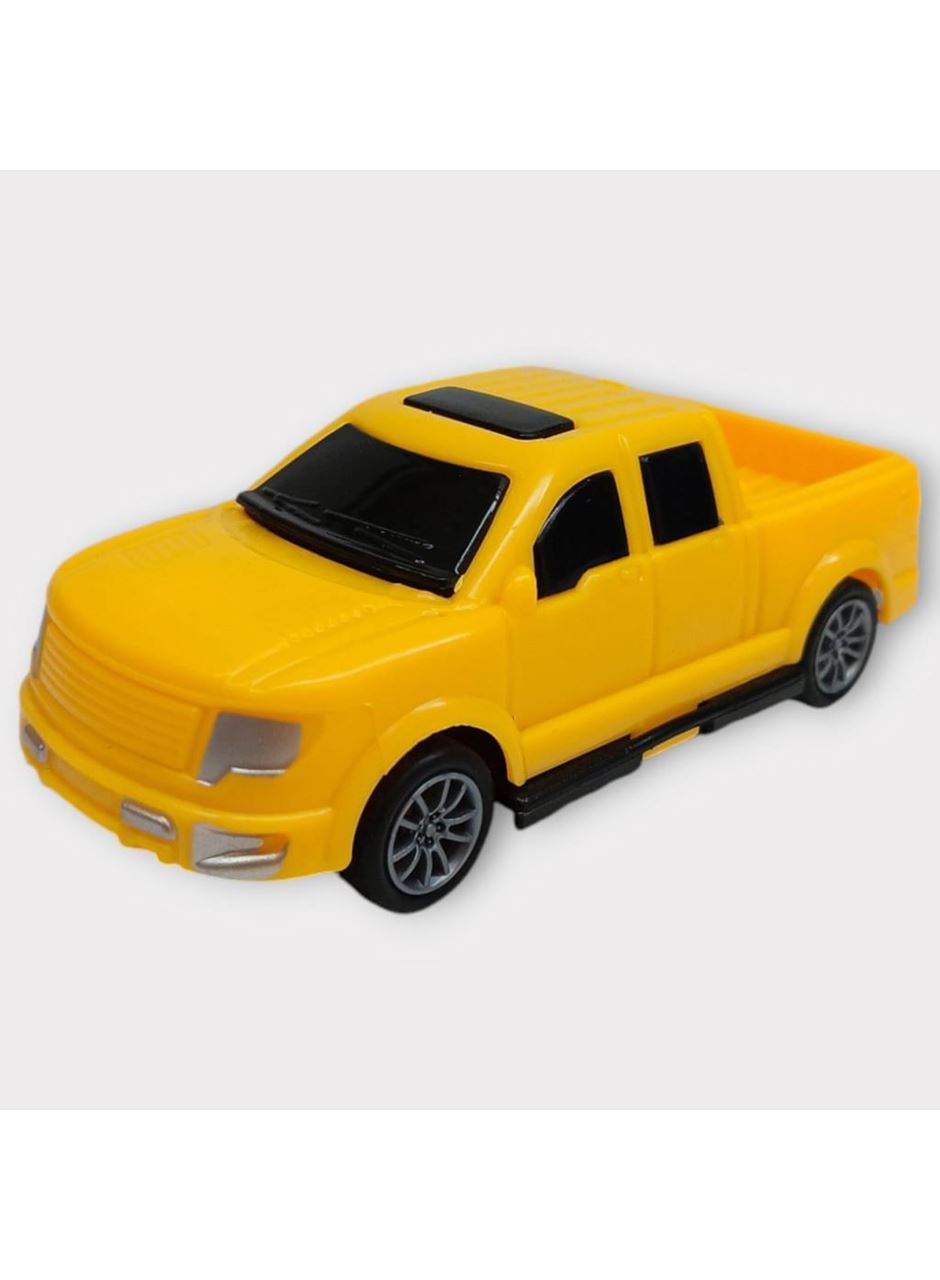 Çek Bırak Arabalar 10 Cm - Sarı Pick-Up