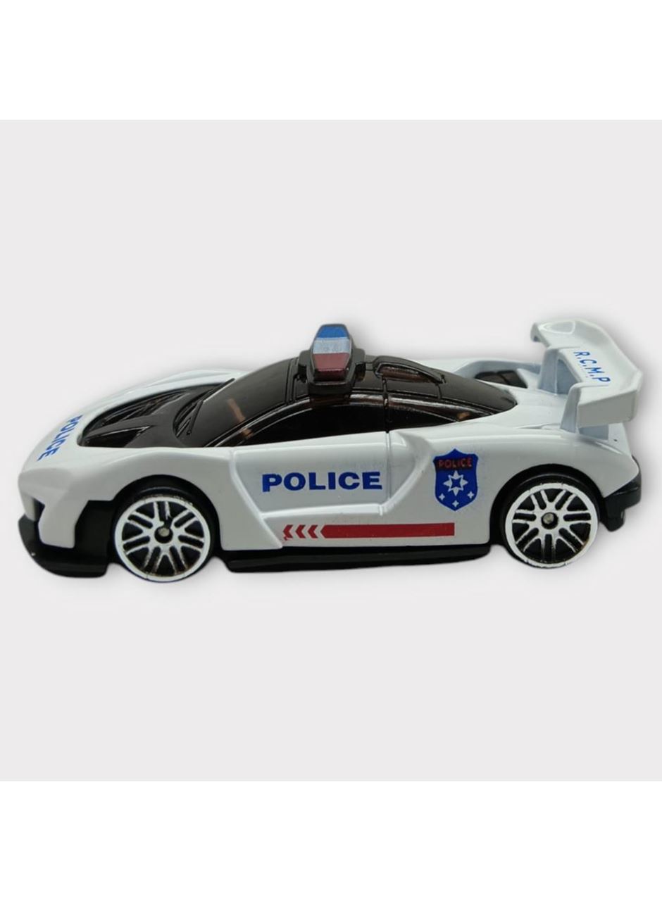 Metal Mini Polis Arabası 8 cm - Polis - 4
