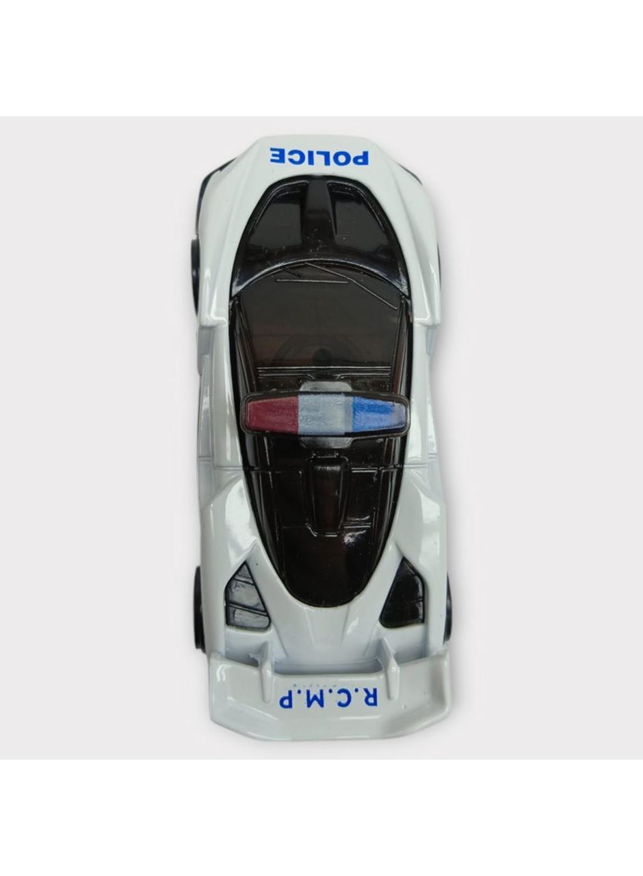 Metal Mini Polis Arabası 8 cm - Polis - 4