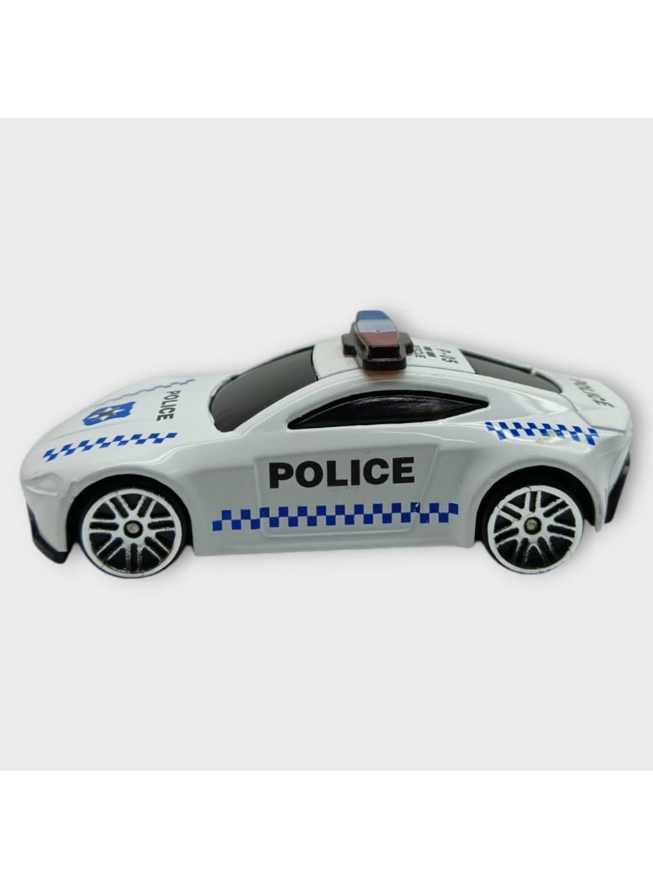 Metal Mini Polis Arabası 8 cm - Polis - 5