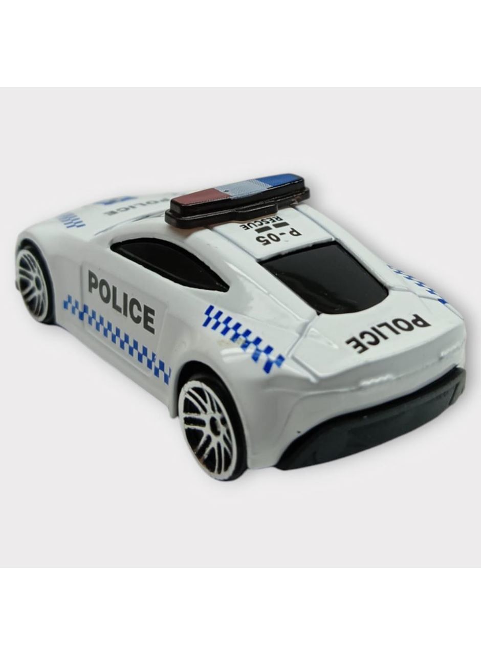 Metal Mini Polis Arabası 8 cm - Polis - 5