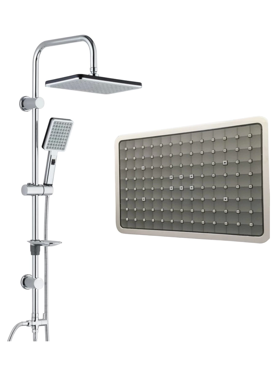 Domino Krom Yağmurlama Sistemli Tepe Duş Seti - Fonksiyonel ve Şık Tasarım (