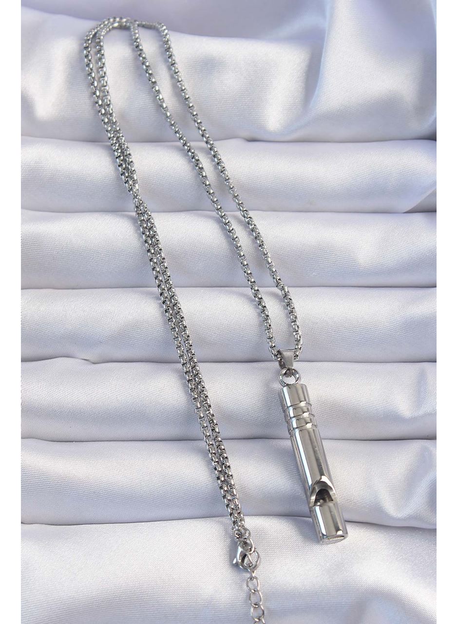 Acil Durum Düdüğü 316L Çelik Kararma Yapmaz Yüksek Desibel Kolye Unisex