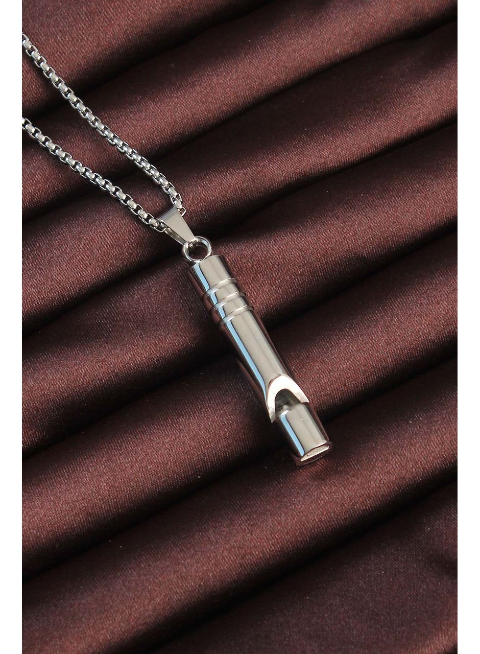 Acil Durum Düdüğü 316L Çelik Kararma Yapmaz Yüksek Desibel Kolye Unisex