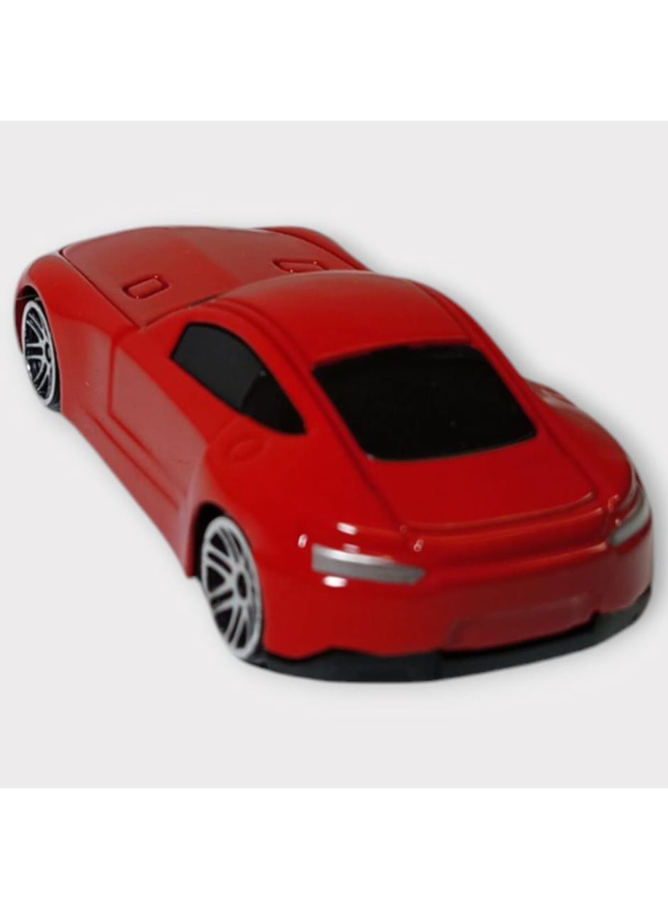 Metal Mini Arabalar 8 cm - Kırmızı - 1