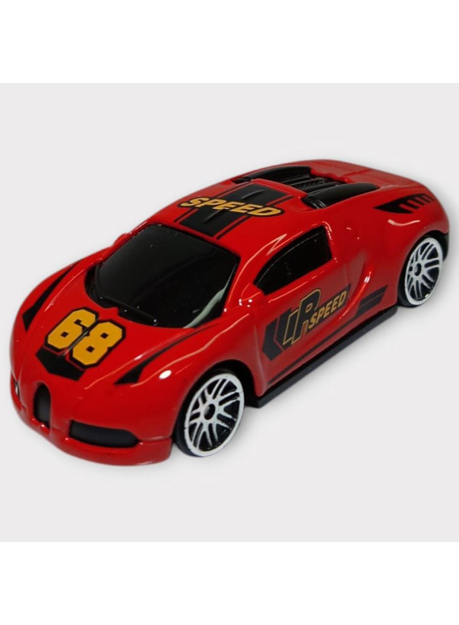 Metal Mini Arabalar 8 cm - Kırmızı - 4