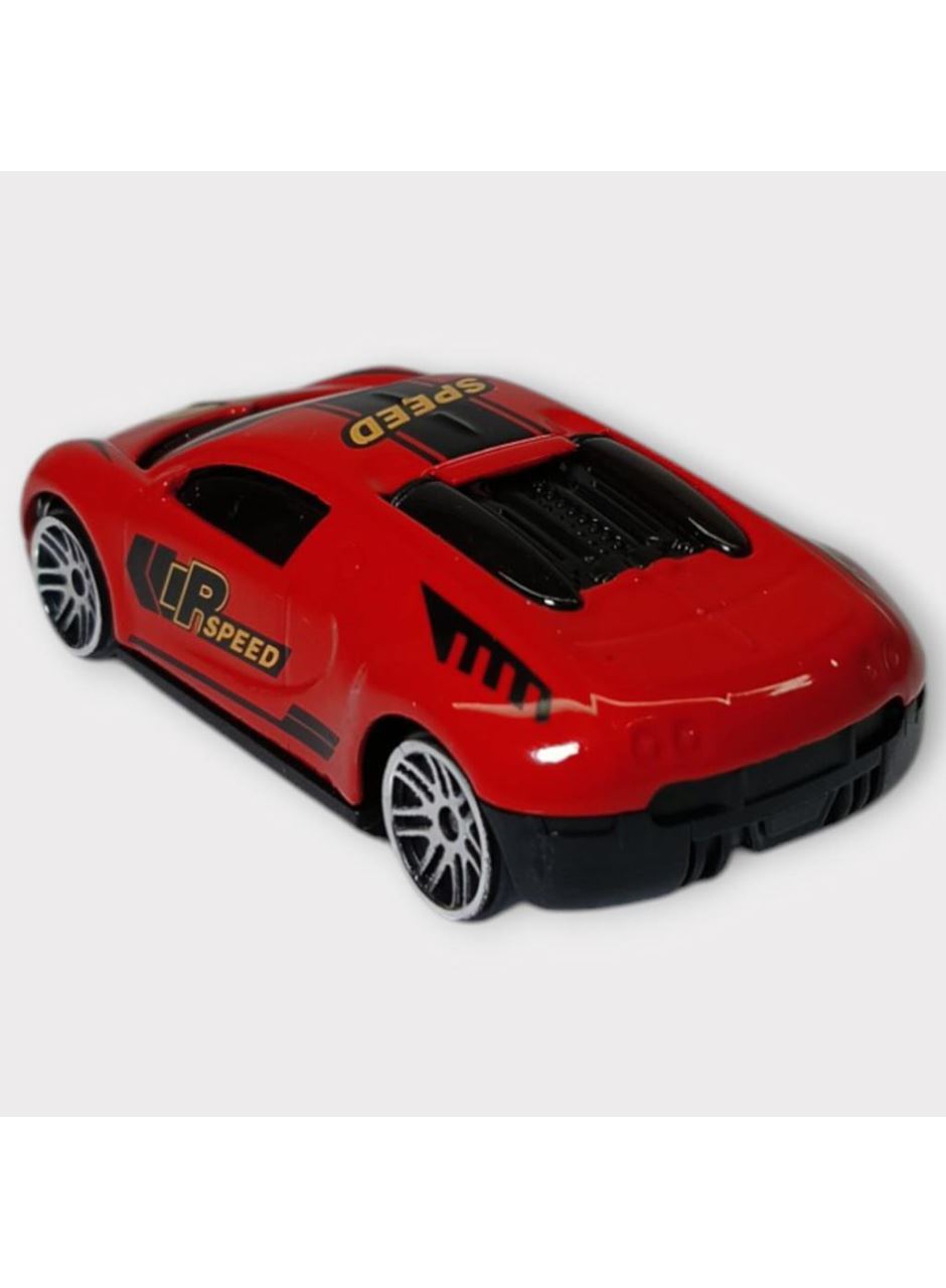 Metal Mini Arabalar 8 cm - Kırmızı - 4